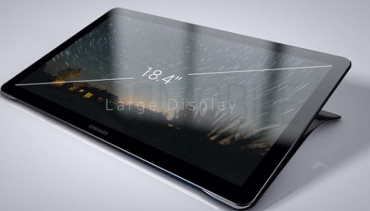 Снимки на необикновено голям таблет на Samsung изтекоха в интернет