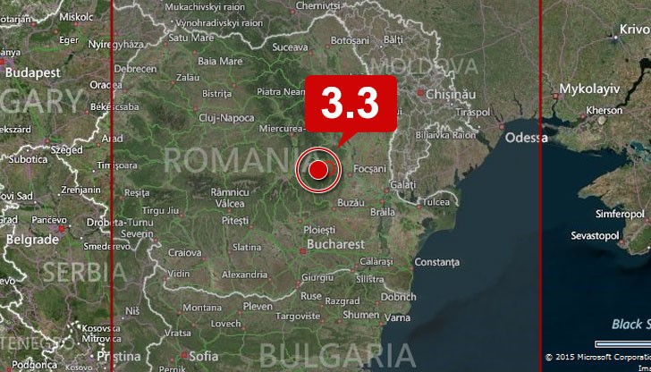 Земетресение разлюля сеизмична зона Вранча тази вечер, 26 октомври 2015 год