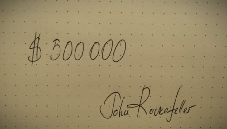 <p>Един предприемач затънал в огромни дългове и вече не виждал изход от създалата се ситуация. Човекът излязъл в парка, за да се поразсее, но поток от мисли нахлул в главата му. Мъжът отпуснал глава в ръцете си, мислено търсейки възможности, които могат да го спасят от фалит. Изневиделица пред него се появил непознат старец.</p>

<p>&ndash; Струва ми се, че нещо много ви тревожи, започнал той. &ndash; Споделете.</p>

<p>Предприемачът му разказал за проблемите си, липсата на пари и отказите на банките да му дадат поне някакъв кредит за съживяване. Старецът слушал безмълвно, без да го прекъсва и проговорил след това:</p>

<p>&ndash; Мисля, че съм в състояние да помогна.</p>

<p>Той попитал бизнесмена за името му, написал набързо чек и го сложил в ръката на учудения човек.</p>

<p>&ndash; Вземете тези пари. Точно тук се уговаряме да се срещнем след една година, за да ми ги върнете обратно.</p>

<p>Мъжът нямал време и дума да каже, тъй като старецът изчезнал бързо в тълпата.</p>

<p>Предприемачът обърнал очи към чека. На хартията, в полето за сумата било акуратно изписано числото &bdquo;$500 000&ldquo;, а по-долу името: &bdquo;Джон Рокфелер&ldquo;.</p>

<p>&bdquo;Мога да се разделя с всичките си проблеми само за един миг!&ldquo; - размислил се мъжът. Но вместо това, бизнесменът избрал да прибере чека в сейфа си. Дори самата мисъл за съществуването на подобна хартийка му давала сили да търси начин да запази своя бизнес.</p>

<p>С нов, върнал се оптимизъм, той разширил възможностите си за доход и сключил изгодни сделки. Успял да реализира няколко големи продажби. За няколко месеца се изправил и започнал пак да печели пари като се отървал и от дълговете си. Една година по-късно мъжът се върнал в парка, на същото това място, със същия този чек в ръка.</p>

<p>Старецът се появил отново в уговореното време. Предприемачът вече се приготвил да му подаде чека и да разказва за своите успехи, когато изведнъж дотичала медицинска сестра и подхванала стария човек.</p>

<p>&ndash; Ах, толкова съм радостна, че най-накрая успях да го намеря! - извикала тя. &ndash; Извинете и се надявам да не ви е обезпокоил. Той често бяга от вкъщи и разказва на хората, че е Рокфелер.</p>

<p>Предприемачът стоял втрещен. През цялата година той въртял бизнес и работил усилено, продавал и купувал с цялата си увереност, че на помощ във всеки един миг могат да му дойдат половин милион долара.</p>

<p>И изведнъж разбрал, че не парите, реалните или въображаемите, преобърнали изцяло живота му. А именно неговата нова увереност и вяра му дали сили да постигне всичко това, което има в момента. Поемете инициативата в свои ръце. В решителния момент вярата в собствените сили изиграва главната роля.</p>
