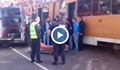 Кадри от тежката катастрофа между два трамвая в София