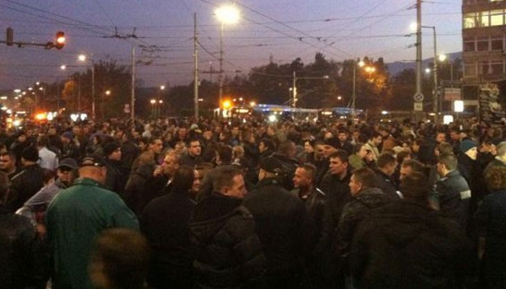 Служителите на МВР отново излязоха на протест Служителите на МВР отново излязоха на протест