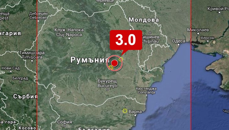 Земетресение разлюля сеизмична зона Вранча тази нощ, 19 ноември 2015 год