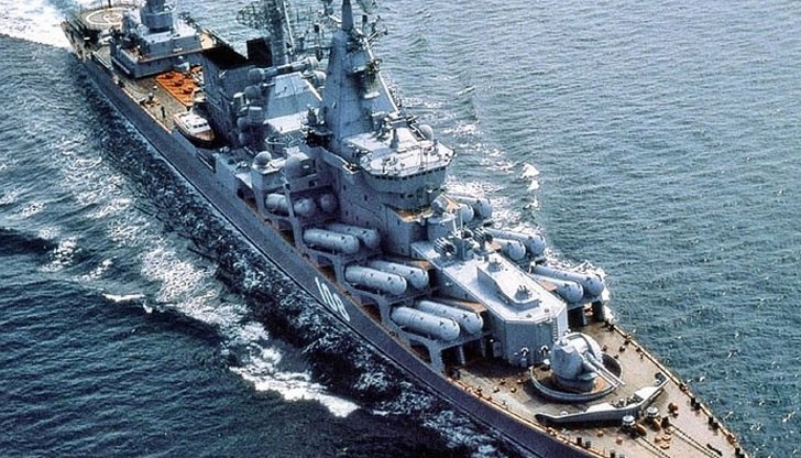 Военният крайцер "Москва" е оборудван със система за противовъздушна отбрана