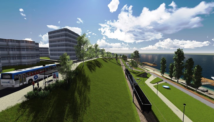 Сред по-важните проекти в направление „Градска среда“ е реконструкцията на Крайбрежната зона