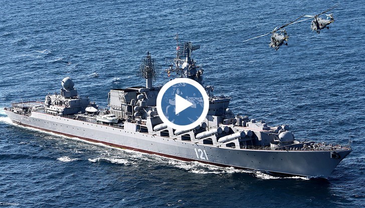 Ракетният крайцер "Москва" пристигна в района на Латакия