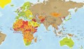 Карта показва държавите, в които е рисковано да се пътува