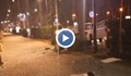 Кадри от зрелищна катастрофа в центъра на София