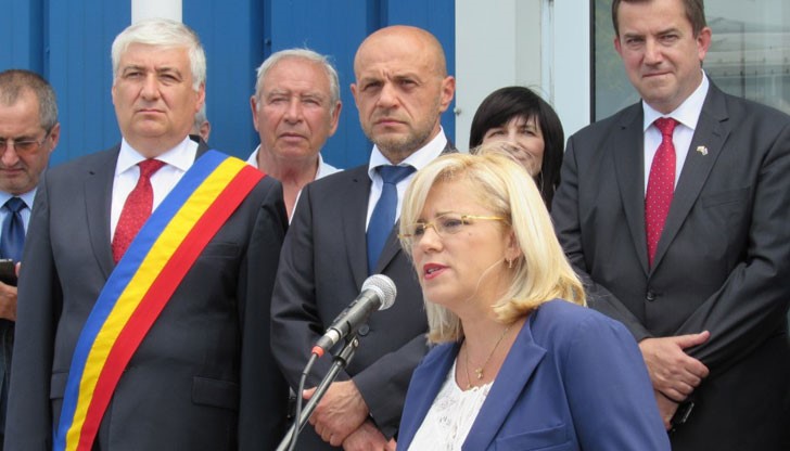 Корина Крецу при посещението си в Русе Корина Крецу при посещението си в Русе