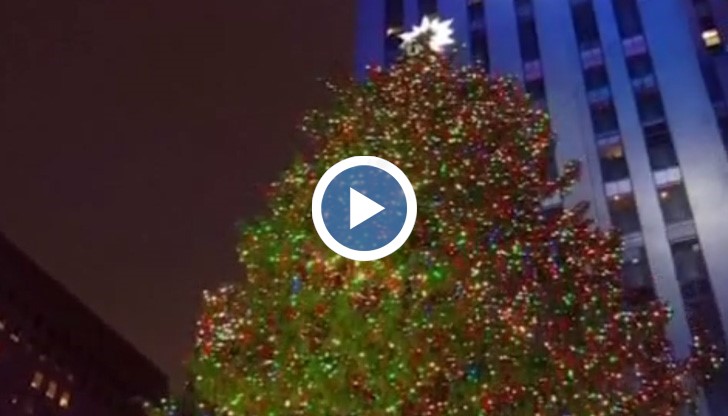 Празничната традиция по запалване на коледното дърво в Ню Йорк датира от 1931-ва година