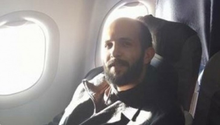 Терористът преди да бъде свален от самолета