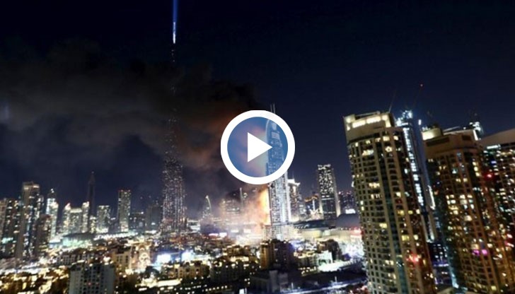 Пресслужбата на правителството в Дубай разпространи видео, което показва последиците от огромния пожар