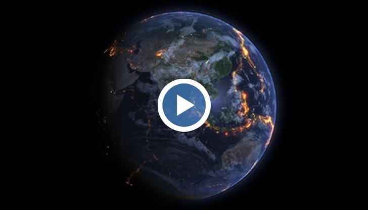 Клипът представя земетресенията с магнитуд от 4-та и по-висока степен по скалата на Рихтер