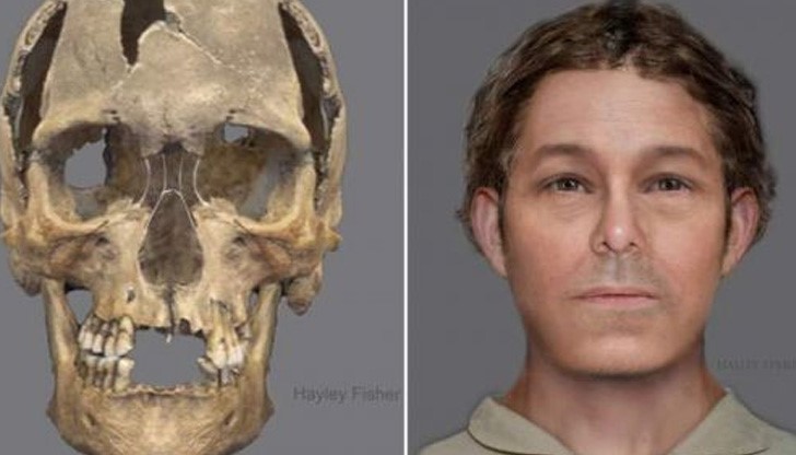 Съдебен художник е успял да възстанови лицето на човека по неговите останки