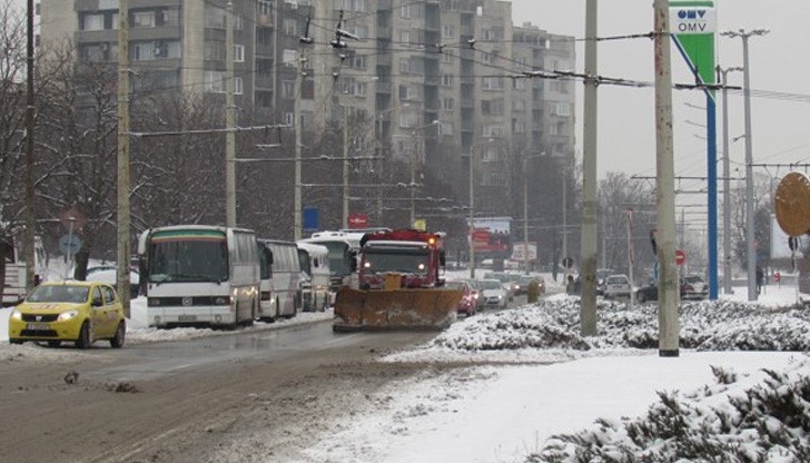 Снежната покривка в Русенско е 13 см