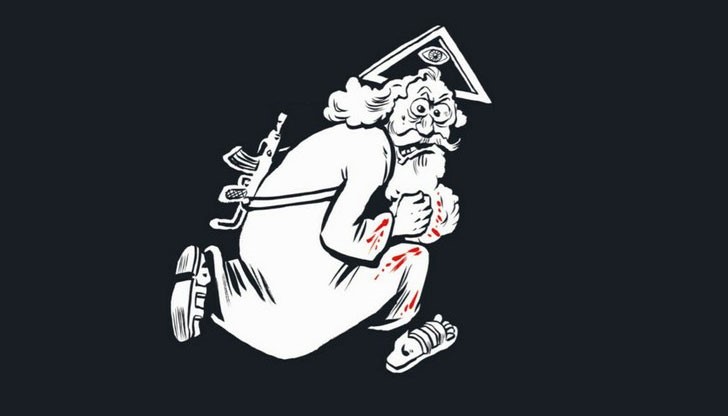 „Шарли Ебдо” отбеляза с провокативна карикатура една година от атентата срещу редакцията, при който загинаха 12 души