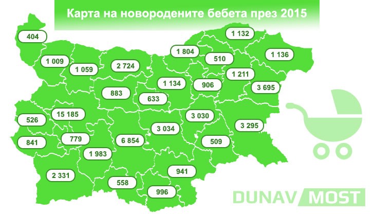 Вижте по области колко бебета са се родили през 2015-а Вижте по области колко бебета са се родили през 2015-а