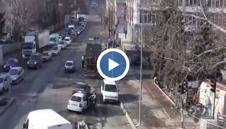 Див екшън се разигра този следобед в Бургас