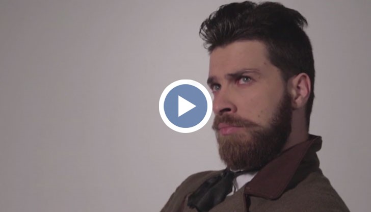 Клипът проследява над 100 години от историята и показва как се е преобразявал българският мъж във времето