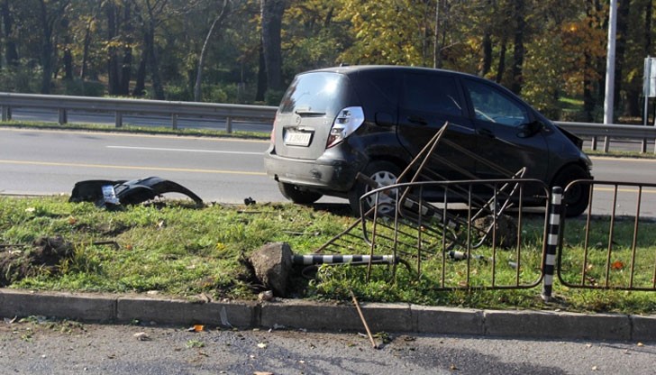 Инцидентът стана в 9 часа тази сутрин при Окръжна болница в София Инцидентът стана в 9 часа тази сутрин при Окръжна болница в София