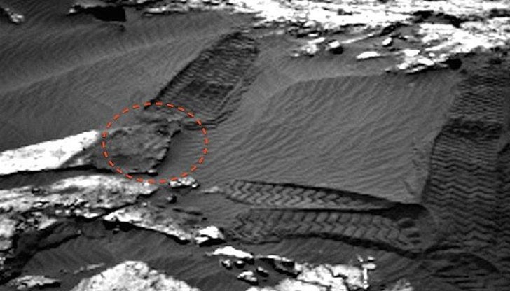 „Лицето”, според любителите на конспиративните теории, принадлежи на древна извънземна скулптура, датираща от хиляди години