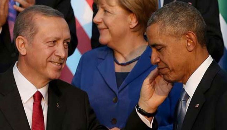 В телефонен разговор Обама е поискал от Ердоган прекратяване на артилерийският обстрел срещу Сирия
