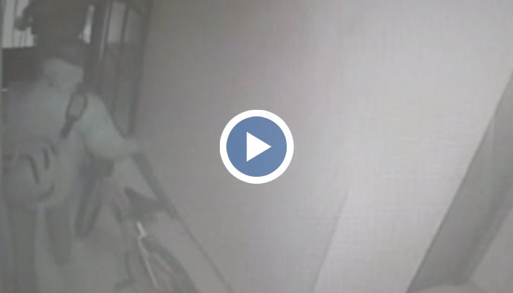 Камерата във входа е запечатала кадри от кражбата