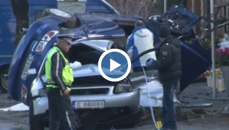 Две коли се сблъскали и помели жертвата