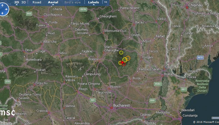 Трусът е с магнитуд 3.0 по скалата на Рихтер Трусът е с магнитуд 3.0 по скалата на Рихтер