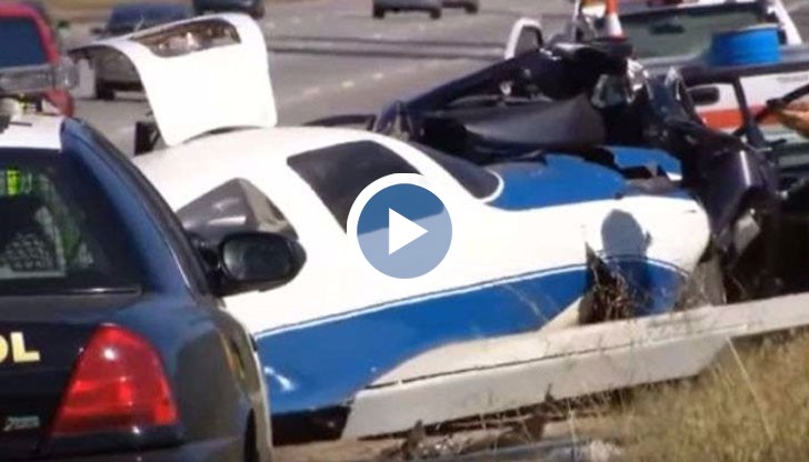 Малък самолет падна на магистрала в Калифорния и удари автомобил