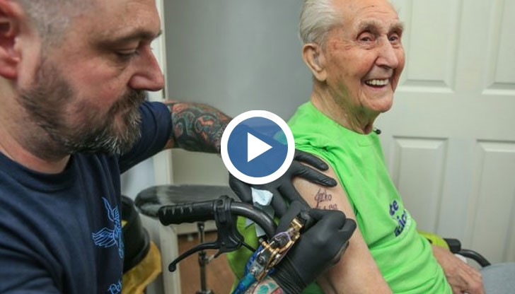 Приключенецът Джак Рейнолдс е носител на световния рекорд на Гинес за най-стария човек, направил си татуировка