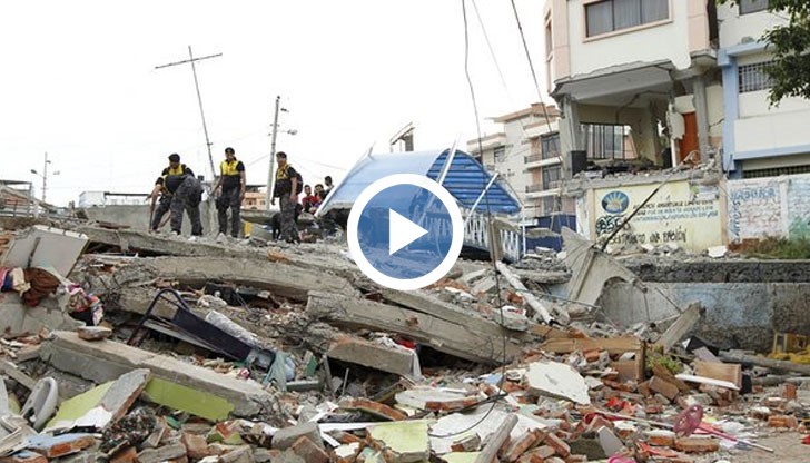 Това е най-силното земетресение, регистрирано в Еквадор от 1979 година