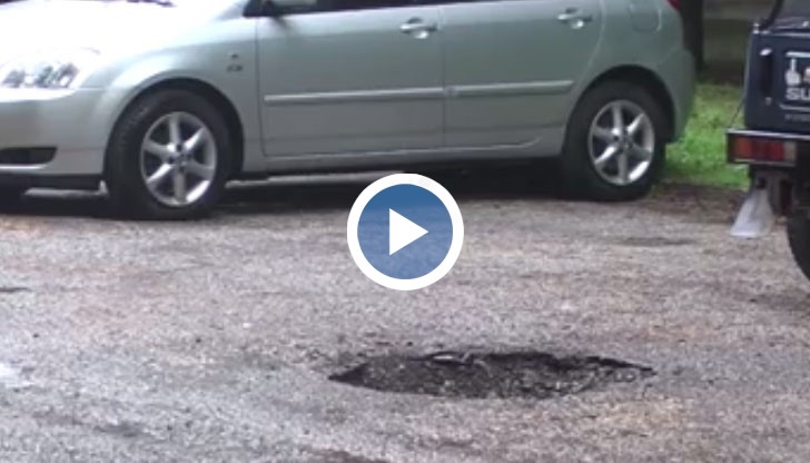 Дупката в пространството между блоковете "Приста" и "Плевен" в Русе е с 15-сантиметрово хлътване