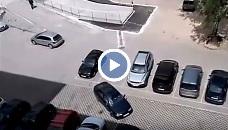 Опитите на неопитен шофьор да паркира