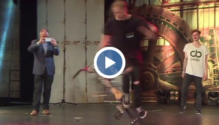 Германец успя да се завърти 34 пъти на колело за 30 секунди