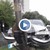 "Хонда" се заби в стълб след зрелищна катастрофа с друга кола