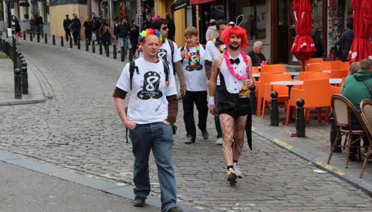 Темата на брюкселския гей-парад тази година бе защитата на правата на транссексуалистите