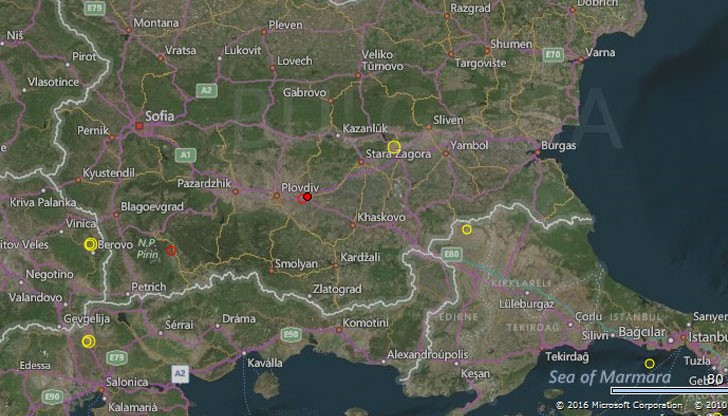 Земетресение разлюля пловдивско, с магнитут 2.3 по Рихтер Земетресение разлюля пловдивско, с магнитут 2.3 по Рихтер