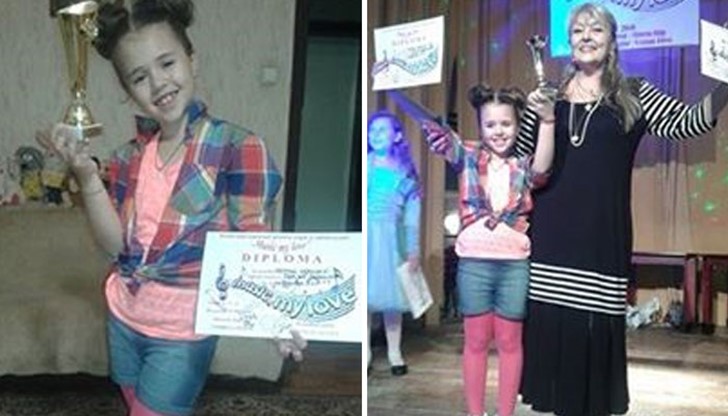 С трофей в категория „8 годишни“ се завърна Полина Георгиева от музикалния фестивал "Music, my love"