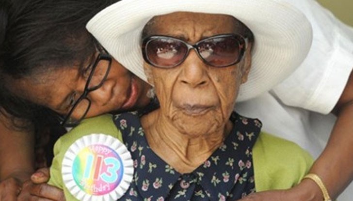 116-годишната Сузана Джоунс е вписана в Книгата на рекордите на Гинес като най-възрастния човек на Земята