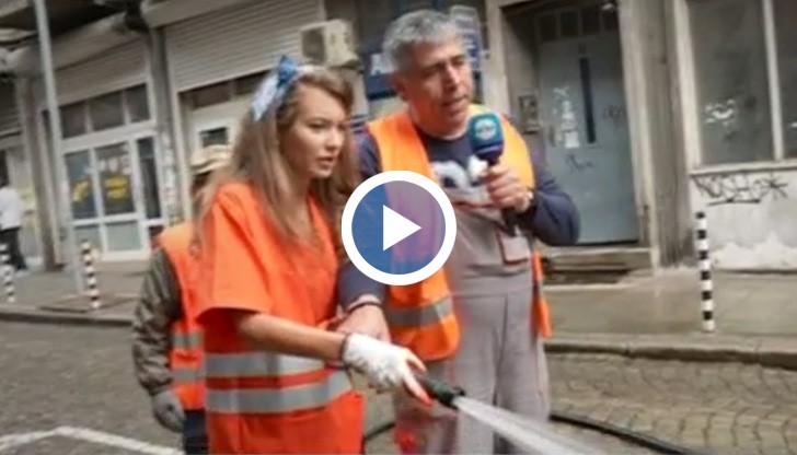 Никол Станкулова и специалистите се погрижиха за чистотата на столичните улици