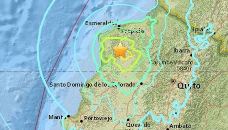 Земетресението е с магнитуд от 7,2 по Рихтер