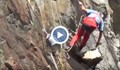 Алпинист отстрани 200-килограмов камък в Кресненското дефиле