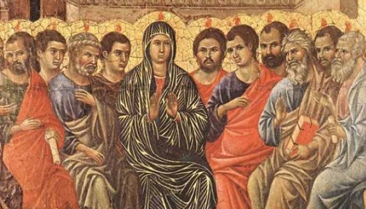 На този ден Исус Христос изпраща Светия Дух на земята и основава църквата си