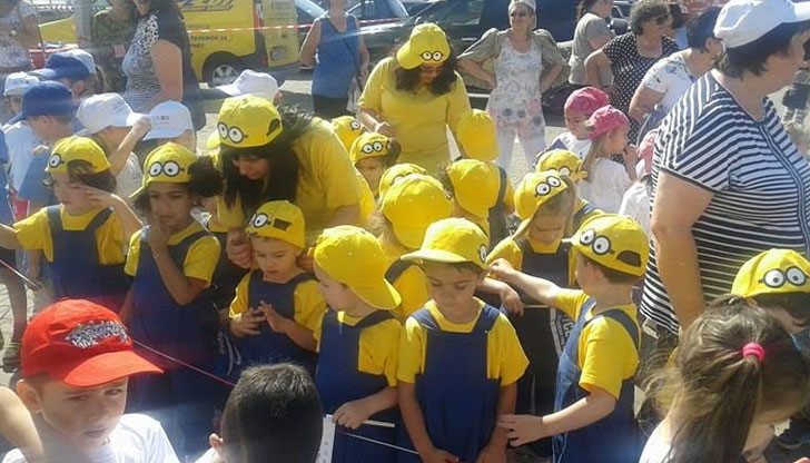 В рамките на спортния празник децата преминаха обучение по безопасно движение по пътищата и разпознаване на пътните знаци