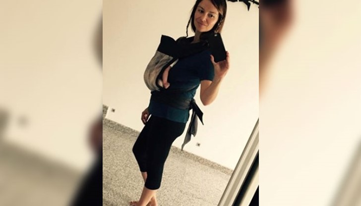 От снимката единствено си личи, че Вики е успяла да влезе във форма след раждането От снимката единствено си личи, че Вики е успяла да влезе във форма след раждането