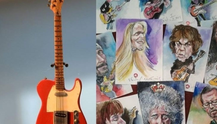 Популярният художник Огнян Балканджиев ще представи 50 шаржа на рок знаменитости