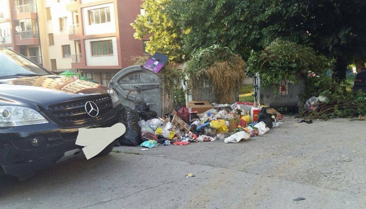 Мизерия в близост до магазин "Пацони" в  "Дружба" 1