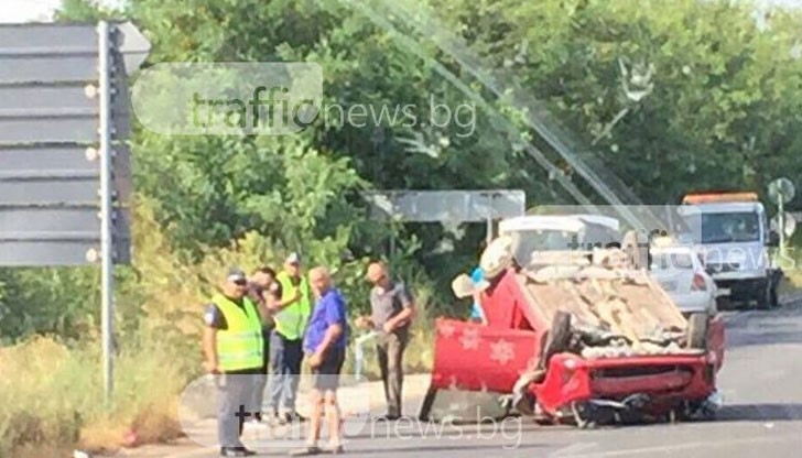 Инцидентът е предизвикал тапа от коли край Карлово