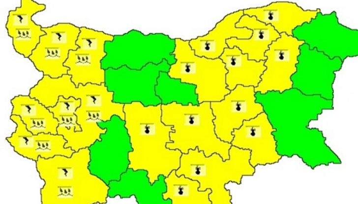 Жълт код за високи температури е обявен за Русе Жълт код за високи температури е обявен за Русе
