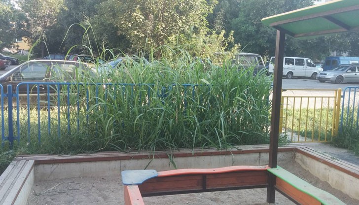 Ето така изглежда една "нормална" детска площадка в квартал "Чародейка"